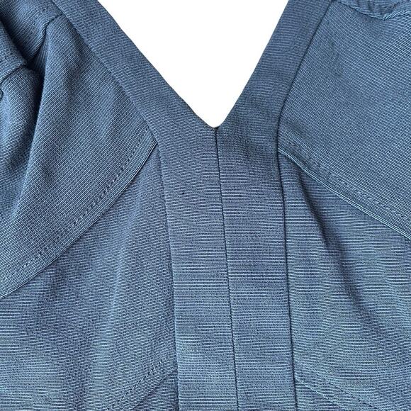 Bianca Nero Black Bandage Bodycon V Neck Stretch Slimming Dress - Small est. - Picture 6 of 12